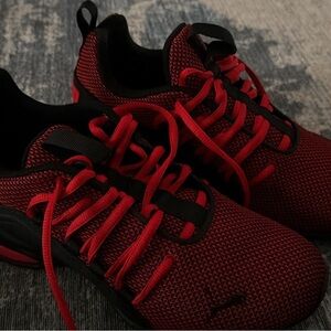 Red and Black Athletic Sneakers